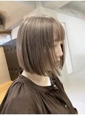切りっぱなしボブワンレンボブ外ハネボブ 韓国ボブミニボブ