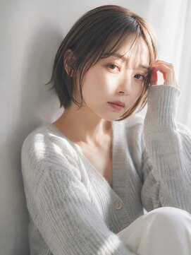 チェレ オレ 新金岡店(Chere ore) 【大人可愛い】丸みショートボブ×透明感ベージュ