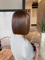 ヴィアンカ 倉敷中央通り店(Vianca)&nbsp;ぱっつんボブ×明るめベージュ