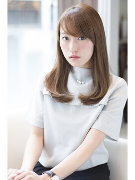 ヘアーアンドメイク シーク 八王子(HAIR&MAKE SeeK) ワンカールナチュセミディ×プラチナアイスブルー