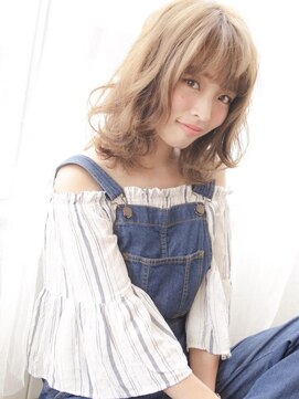 アグ ヘアー ミーア 高円寺店(Agu hair mire) エアリーなハイトーンウルフ