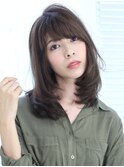 【LILA  HAIR】小顔になれるふんわりミディアム☆柔らかstraight
