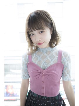 サロンドミルク 原宿(salon de MiLK) 【salon de MiLK 原宿】耳かけゆるふわ×透明感アッシュ