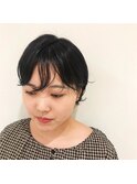 黒髪ニュアンスショート
