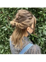 ネオヘアー 曳舟店(NEO Hair)&nbsp;ハーフアップお団子/曳舟ダブルカラーインナーカラー髪質改善