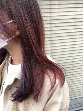 リコ(liko) 【liko 三軒茶屋 莉子】高発色ピラミンゴ×インナーカラー