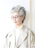 【えがお美容室】50代60代に人気☆アレンジ多彩なショート