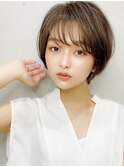 似合わせカット小顔ショートデザインカラー/アースカラー/新宿