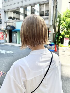 カフ(CAF) CAF FUKO/ミルクティーベージュ/ボブ/イメチェン/大阪/心斎橋