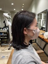 クローゼット 新宿(closet)&nbsp;外ハネボブ/ペールベージュ[髪質改善/ヘッドスパ白髪染め/新宿】