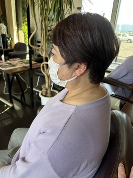 ムース 福島市店(Mousse-88-) ナチュラル マッシショート ピンクベージュ