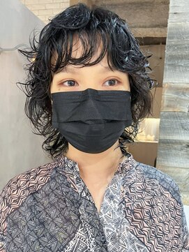 アルバム 渋谷パルコ(ALBUM) ウルフパーマ_グレージュカラーボブウルフ_ba409563