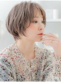 ■横顔美人ペールベージュくせ毛ショート410★上尾20代30代40代