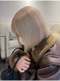 2846ミルクティーハイトーンカラー前髪カットボーイッシュ女子