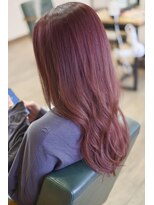 ヘアーサロン カシータ(Hair Salon CASITA)&nbsp;ブリーチなし/カシスピンク/顔周りレイヤーロング