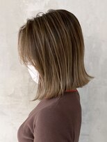 アイティーバイアルバム 北千住店(IT by ALBUM)&nbsp;バレイヤージュボブ_大人ガーリーチョコレート_ba416722