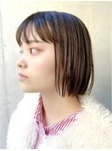 ミニボブ/タッセルボブ/ぷつっとボブ//切りっぱなし20代/30代