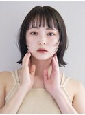 イメチェンヘアスタイル ハッシュカット フルバング 似合わせ