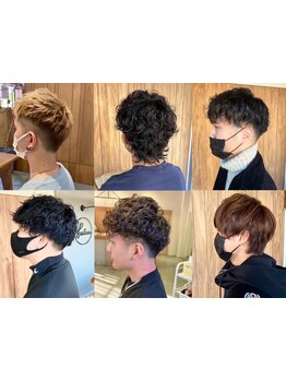 ON/OFFいつでもキマるカッコイイスタイルからこなれたパーマスタイルまでご対応いたします♪