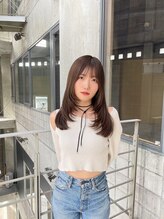 ヘアサロン アウラ(hair salon aura) オリーブベージュ透明感カラー
