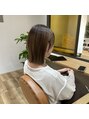 ヘアポケット スタイル店(HAIR POCKET) ぱつっとラインが可愛い切りっぱなしボブ♪
