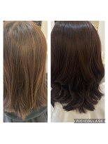 ウッタヘアー(utta hair)&nbsp;ペタンコ伸ばしかけさんのビフォーアフター☆