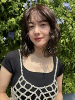 メゾンアクア 表参道(Maison ACQUA)&nbsp;＋ウェーブミディアム似合わせカットミディアムパーマボブパーマ