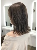 美髪/ワイドバング/レイヤーカット/くすみベージュ/新小岩駅