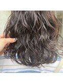 時短スタイリングのニュアンスパーマ