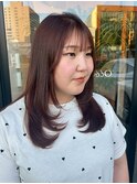 レイヤーカット/顔まわり/耳かけ/ワンカール