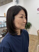 ハスカラー 雑餉隈店&nbsp;ミディアムロングのレイヤースタイル