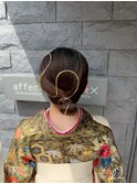 ヘアセットお呼ばれセットフェイスフレーミングカラー