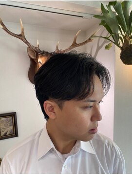 メゾンフォーメン 心斎橋店(Maison for men) 韓国風/センターパート/ニュアンスパーマ/カルマパーマ/フェザー