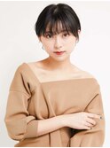 ミディアムヘア/ショコラベージュ/ボブルフ/新宿駅