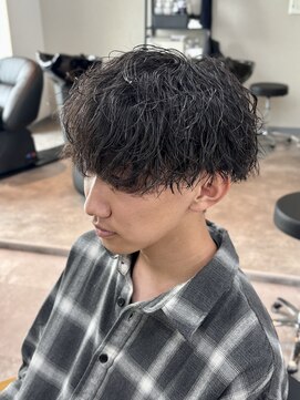 スウェル 稲毛店(Swell) MEN’S HAIR/ブルーブラック/フェザーパーマ/稲毛駅