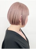 【松戸　松田】大人かわいいショートボブピンクベージュ