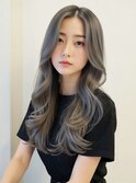 ★夏カラー◎透明感髪質改善カラーロングヘア小顔レイヤー艶