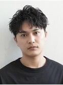 メンズショート　メンズパーマ　ツーブロック　men's　高松