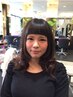 デザインカット＋フロント縮毛矯正（ストレート）　￥10230→￥8184
