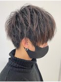 【 ルーズな束間 】ウルフテイストな重めマッシュスタイル