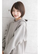 ヘアアンドビューティー ミック(Hair & Beauty miq) 好感度大!艶カラーで透け感★前下がり小顔ボブb