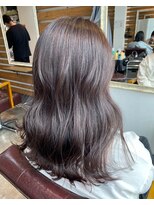 ルー(loup)&nbsp;アッシュピンク/ニュアンスカラー/モーブカラー/髪質改善/天神