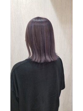 アルーシェ 心斎橋(Alushe) ケアブリーチ&パープルラベンダー【心斎橋　髪質改善　学割U24】