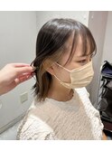 インナーカラー×ベージュ