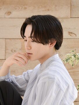 ロアー 葛西店(RAWR hair) 【RAWR】メンズ_ナチュラルセンターパート