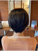 20代30代40代小顔ハンサムショート×ハイライト