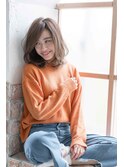 くびレイヤーエモージュふんわりカール20代30代40代◎美髪