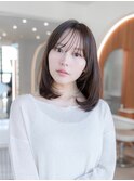 韓国レイヤーハッシュカット似合わせイメチェンシースルーバング