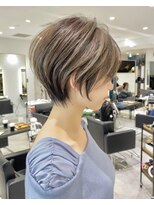 30代/40代/50代・絶壁解消・小顔前下がりショートボブ【中村】