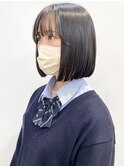 【松戸　石山】黒髪ナチュラルストレートミニボブ10代20代